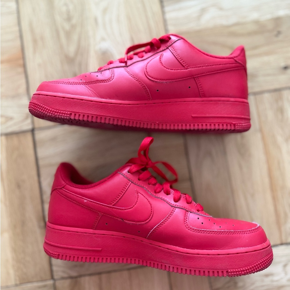 Nike Men’s Air Force 1 Red Sneakers size 9